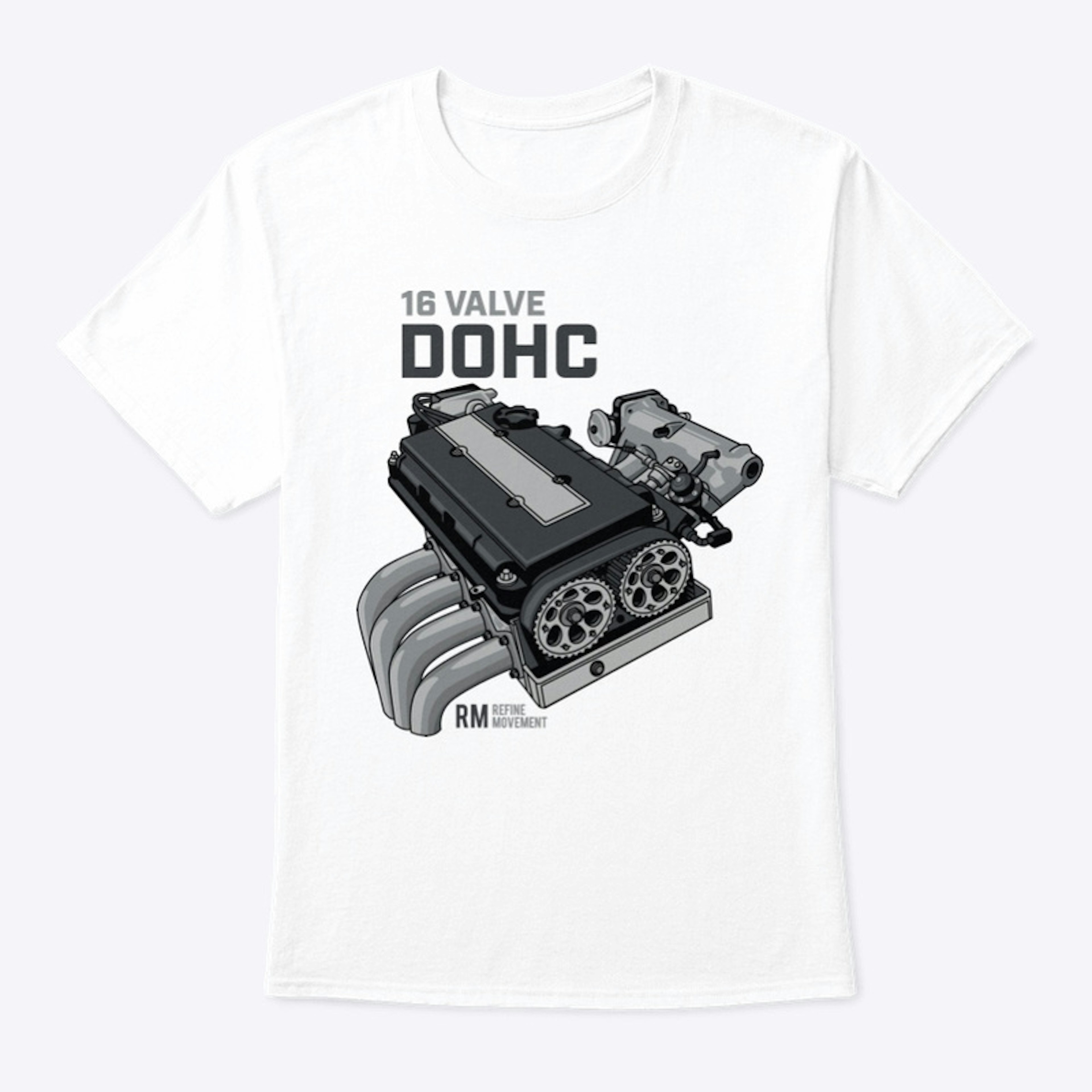 White DOHC B series T-Shirt